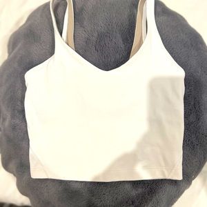 White lululemon Align tank size 0, new with tags.